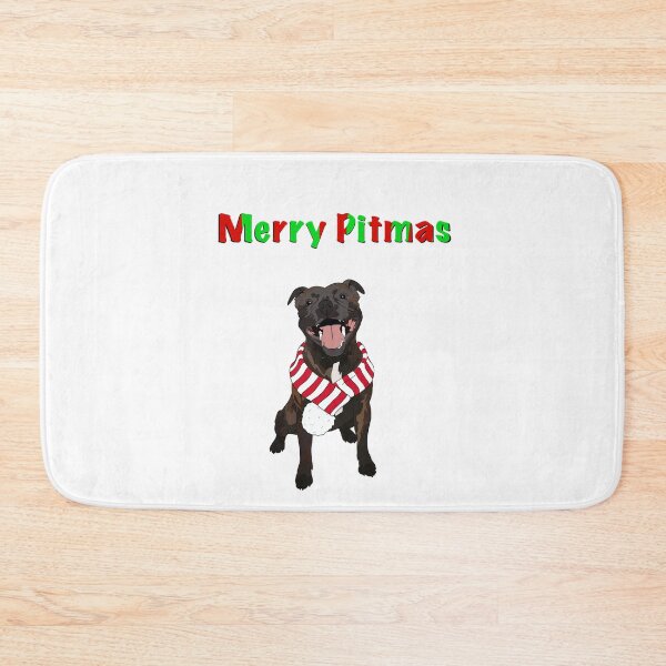 Item preview, Christmas Pitbull designed and sold by DanaAndDogs.