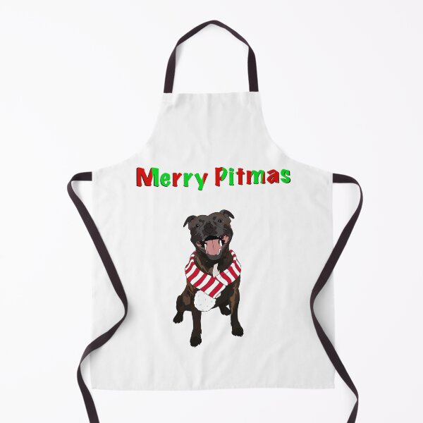 Item preview, Christmas Pitbull designed and sold by DanaAndDogs.