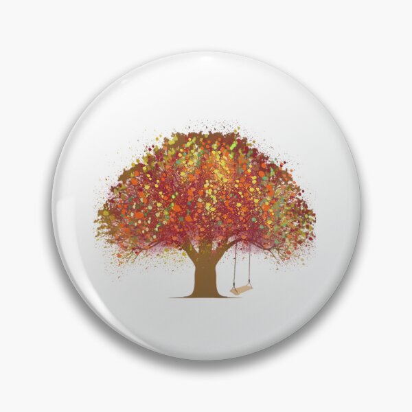 Item preview, TREE IN THE FALL WITH ROPE SWING designed and sold by TaraPen.