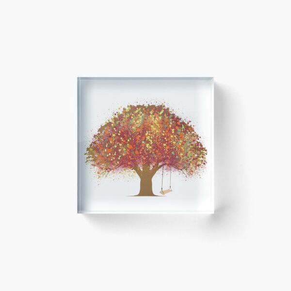 Item preview, TREE IN THE FALL WITH ROPE SWING designed and sold by TaraPen.