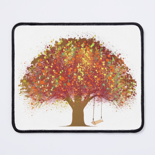 Item preview, TREE IN THE FALL WITH ROPE SWING designed and sold by TaraPen.