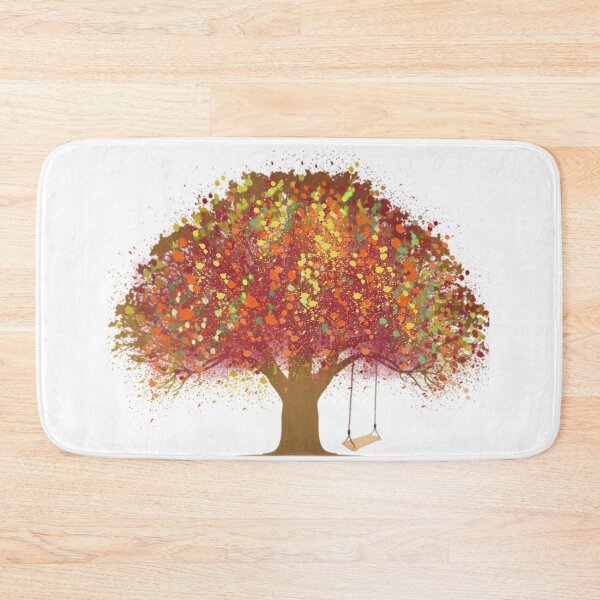 Item preview, TREE IN THE FALL WITH ROPE SWING designed and sold by TaraPen.