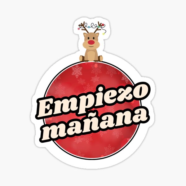 I start at Christmas Sticker