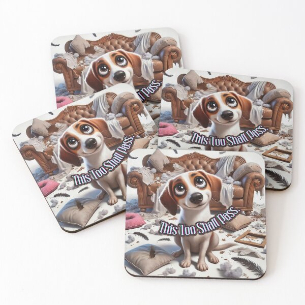 Item preview, This Too Shall Pass – Funny Dog Chaos Design designed and sold by gleefulme.