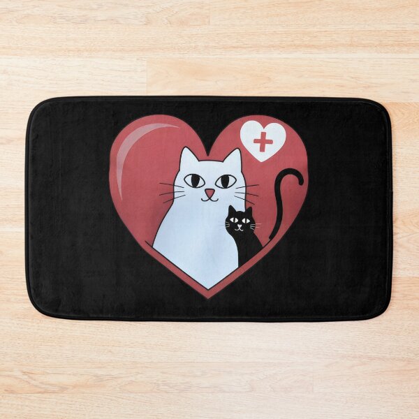 Item preview, Heartwarming Cat Love with Heart and Cross – Feline Compassion designed and sold by Cherry-Cat.