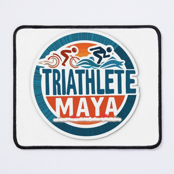 Item preview, Dynamic Triathlete Maya - Swim, Bike, Run designed and sold by Triathlongram.