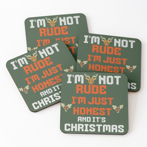 Item preview, I'm not rude, i'm just honest and it's christmas, xmas gift funny tshirts designed and sold by Youpiworld.