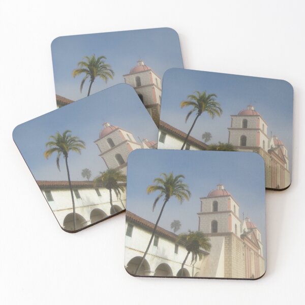 Item preview, Mission Santa Barbara on a Foggy January Morning designed and sold by JoyousArt4u.