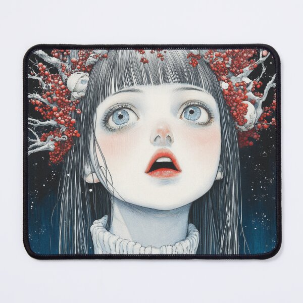 Item preview, Lady winter – christmas art designed and sold by ForsakenFrames.