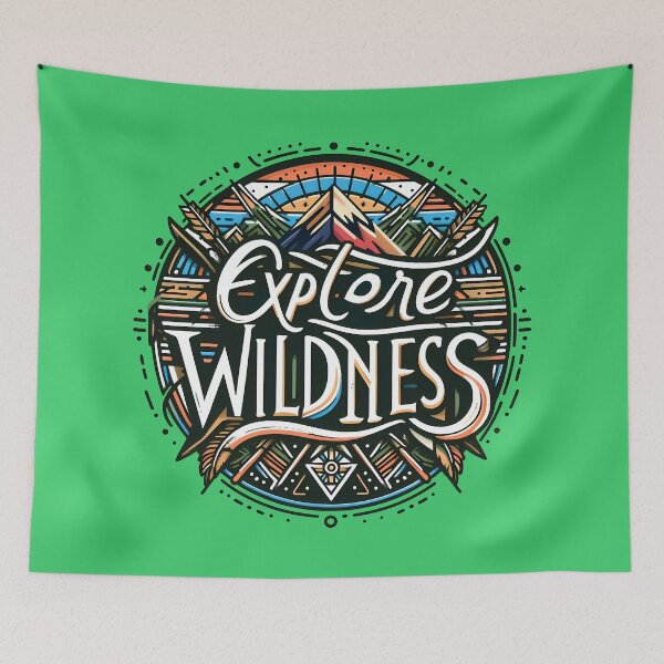 Item preview, Explore wildness, typography designed and sold by maxmaj.