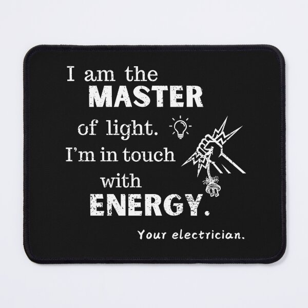 Item preview, Master of Light - Funny Electrician Shirt designed and sold by Ver-Payah.