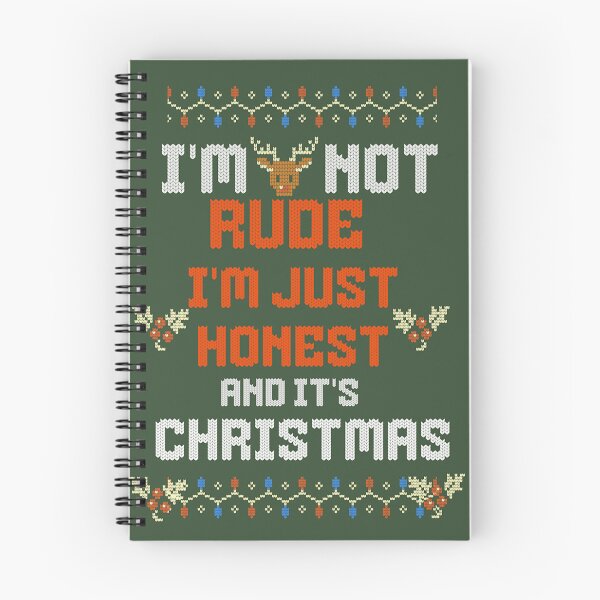 Item preview, I'm not rude, i'm just honest and it's christmas, xmas gift funny tshirts designed and sold by Youpiworld.