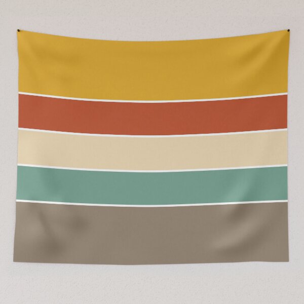 Item preview, Nordic Tribal 70s Vintage Retro Stripes designed and sold by Deutschic.