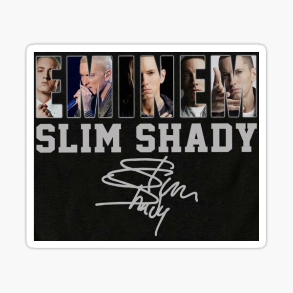 【値引不可】Rap Made EMINEM ステッカー SLIM SHADY Eminem Slim Shady Name Tag Sticker – NH Vintage Vinyl