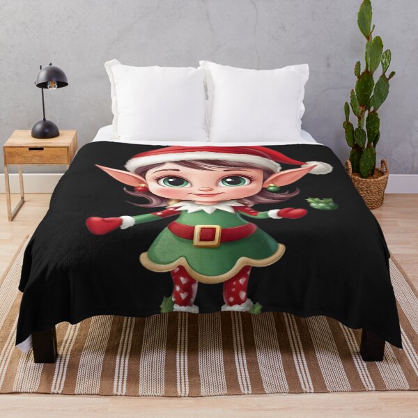 Item preview, Adorable Christmas Elf Clipart designed and sold by AI-Only Creations.