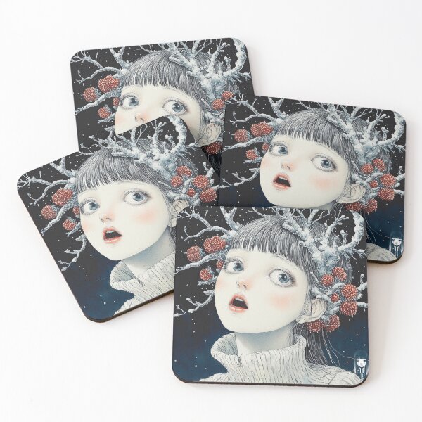 Item preview, Lady winter – christmas art designed and sold by ForsakenFrames.