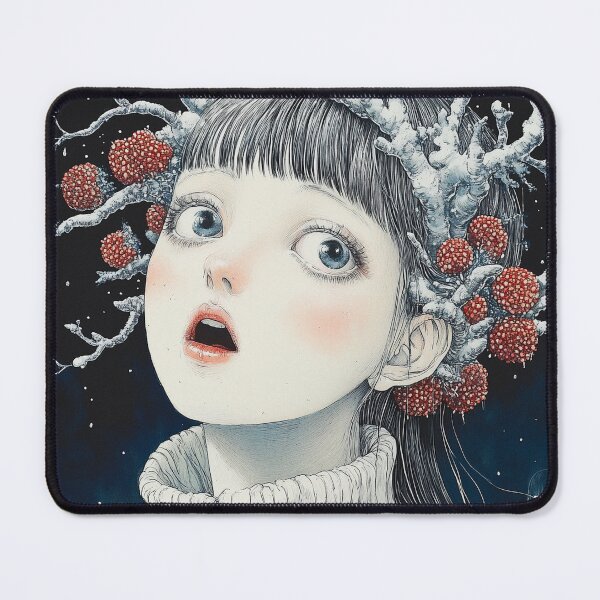 Item preview, Lady winter – christmas art designed and sold by ForsakenFrames.