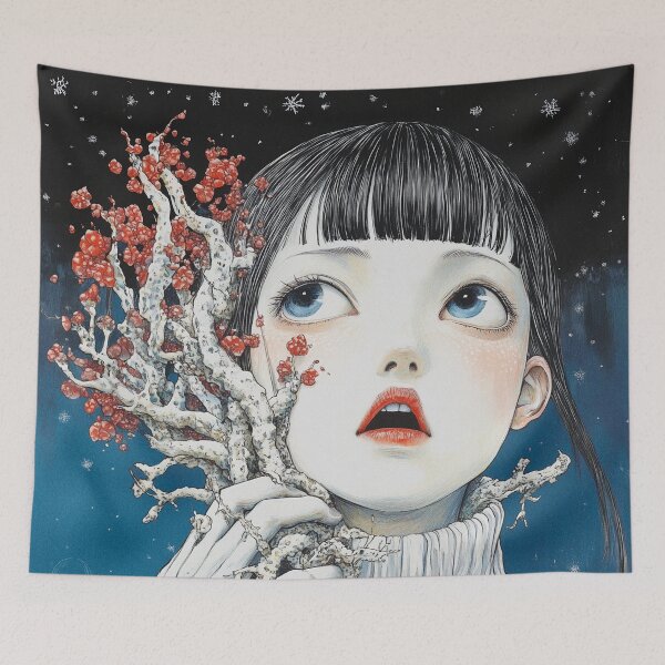 Item preview, Lady winter – christmas art designed and sold by ForsakenFrames.