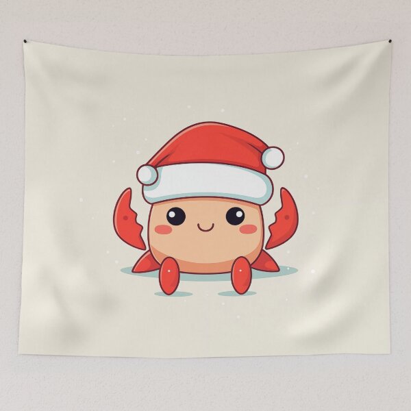 Item preview, Cute Christmas Crab designed and sold by Rtymer.
