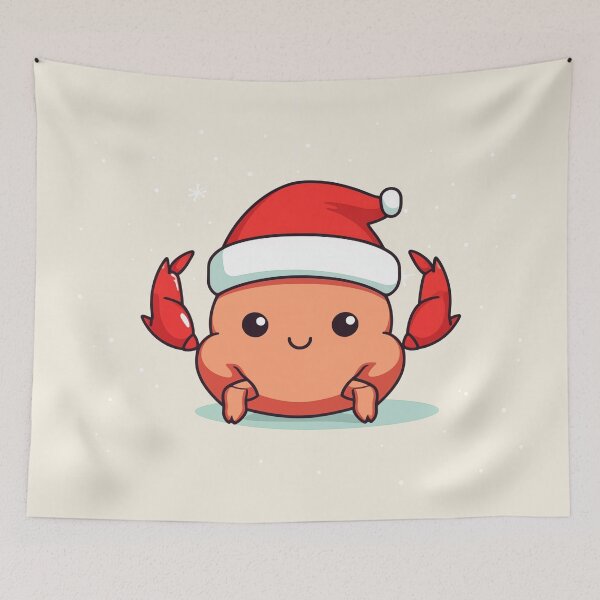 Item preview, Cute Christmas Crab designed and sold by Rtymer.