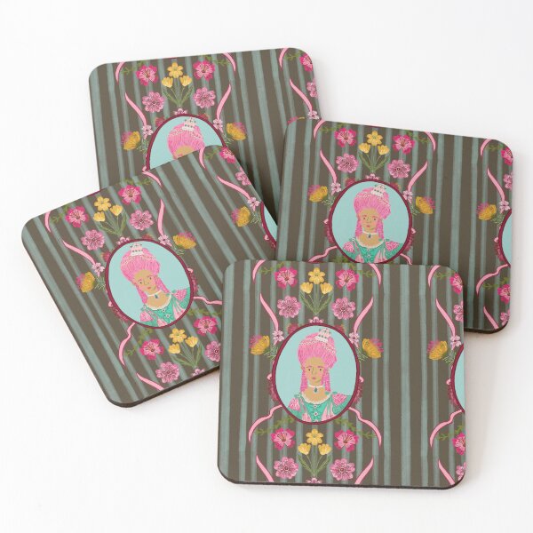 Item preview, Whimsical French Rococo Art - Playful Floral Charm by Illustrator Jemma Jamie SKidmore  designed and sold by Jemma Jamie Skidmore.