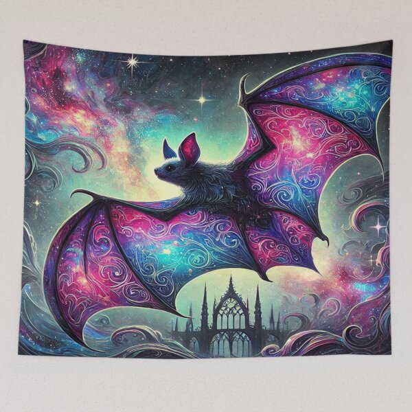 Item preview, Cosmic Gothic Bat in Flight designed and sold by Feathers & Futhark.