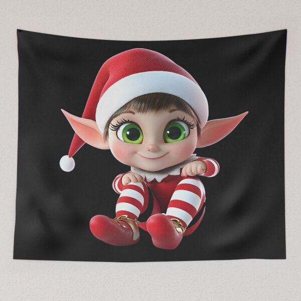 Item preview, Jolly Christmas Elf designed and sold by AI-Only Creations.