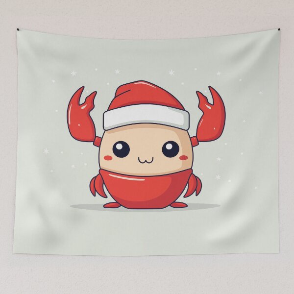 Item preview, Cute Christmas Crab designed and sold by Rtymer.