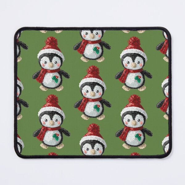 Item preview, Decoraciones para celebrar el Año Nuevo: linda ilustración de pingüinos para Navidad y Año Nuevo con decoraciones festivas y regalos designed and sold by Pandositive.