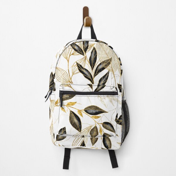 Item preview, Black and Gold Leaf Pattern designed and sold by TurquoiseBird.