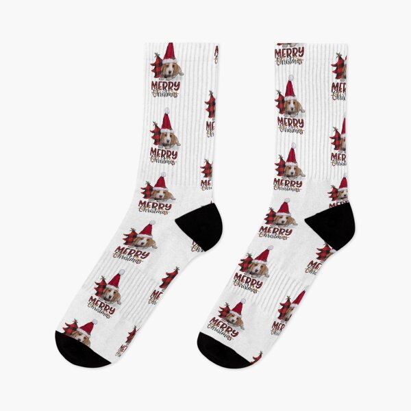Item preview, Merry Christmas with my Beagle! Beagle puppy wearing a Santa hat. The cutest Christmas. designed and sold by FreeSoulLab.