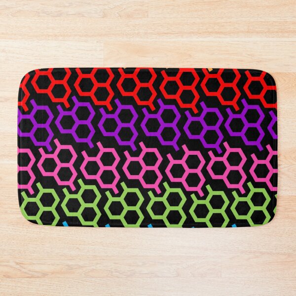 Item preview, Multicolored Hexagons In A Geometrical Pattern designed and sold by signshirtz.