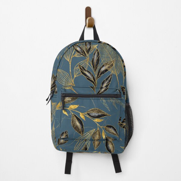 Item preview, Black and Gold Leaf Pattern designed and sold by TurquoiseBird.