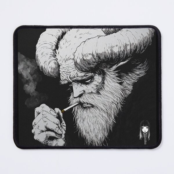 Item preview, pathetic - black and white christmas horror manga anime santa krampus designed and sold by ForsakenFrames.