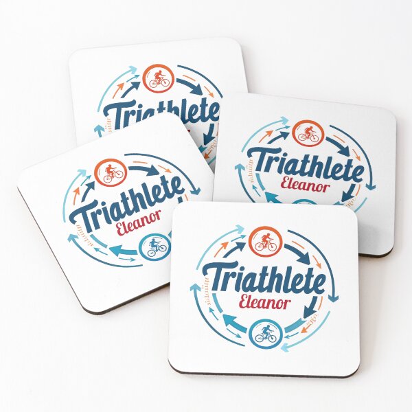 Item preview, Dynamic Triathlete Eleanor - Swim, Bike, Run designed and sold by Triathlongram.
