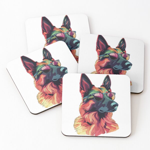 Item preview, Minimalist Hipster German Shepherd with Sunglasses designed and sold by Danukie.