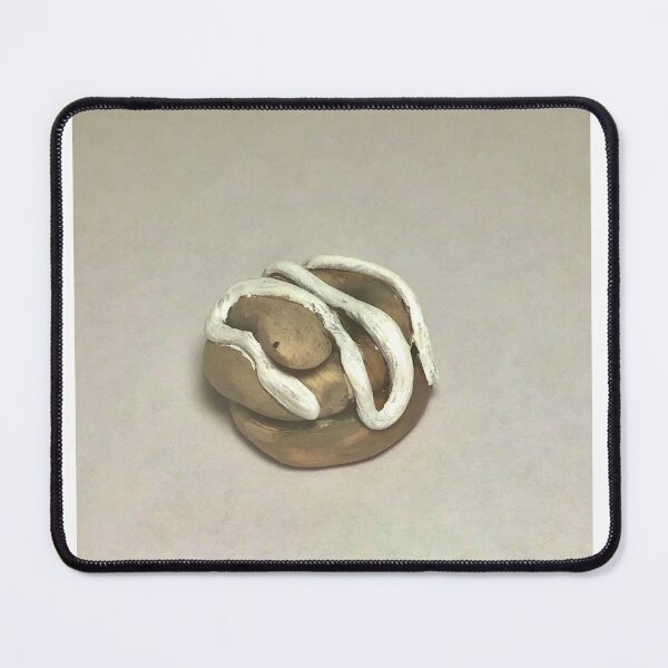 Item preview, Cinnamon roll snake that is contemplating life designed and sold by EightyEightsArt.