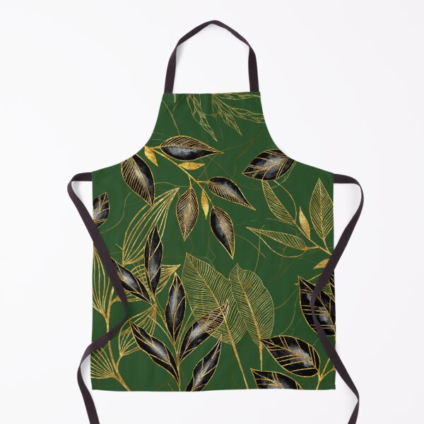 Item preview, Black and Gold Leaf Pattern designed and sold by TurquoiseBird.