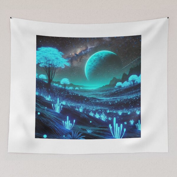 Item preview, Bioluminescent Alien Landscape designed and sold by shefo99.