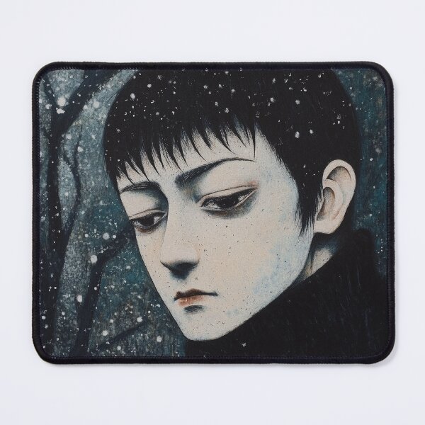 Item preview, the comforting snow - melancholic christmas art  designed and sold by ForsakenFrames.