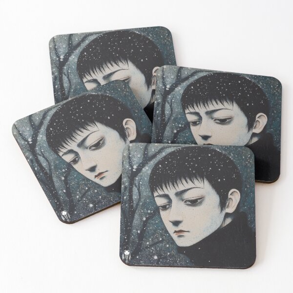 Item preview, the comforting snow - melancholic christmas art  designed and sold by ForsakenFrames.