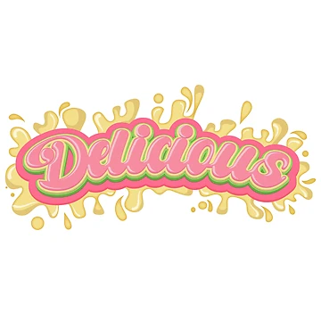 Artwork thumbnail, Delicious Cool Lettering Design by SimonaArtDesign