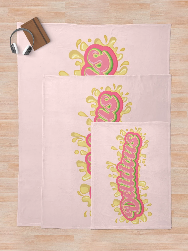 Thumbnail 5 of 6, Throw Blanket, Delicious Cool Lettering Design designed and sold by SimonaArtDesign.
