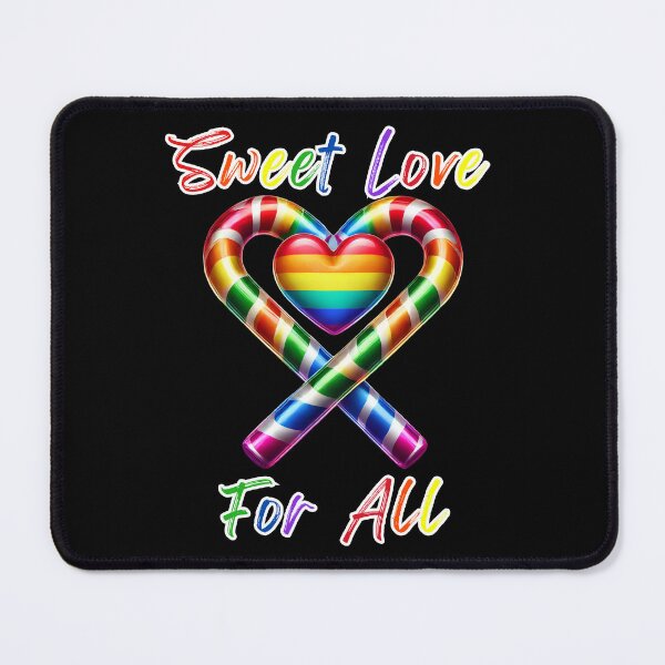 Item preview, Sweet Love for All Candy Cane Pride Tee – LGBTQ+ Holiday designed and sold by BlankCanvasHaHa.