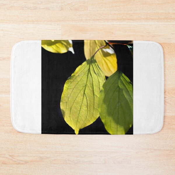 Item preview, Yellow autumn leaves on black background designed and sold by olena2552.