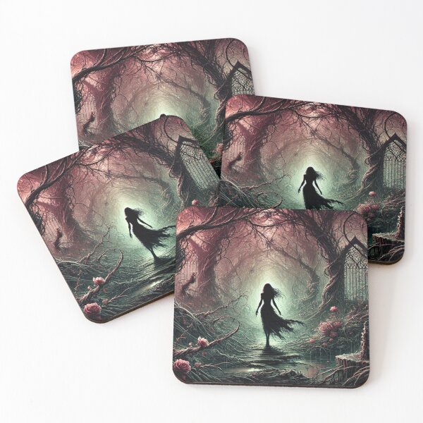 Item preview, Eden’s Enigma - Silhouette in a Twisted Garden designed and sold by Feathers & Futhark.