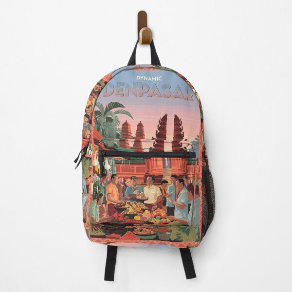 Item preview, Denpasar Vintage Travel Poster designed and sold by TravelerRat.