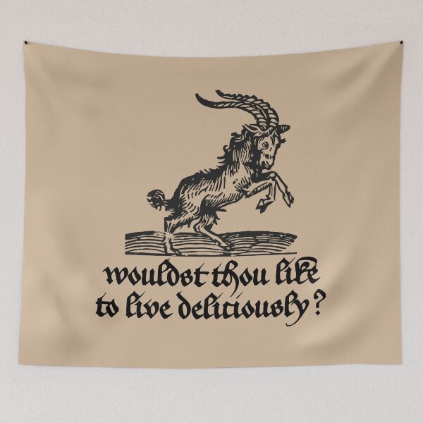 Item preview, Live Deliciously (Black) designed and sold by georgiegammack.