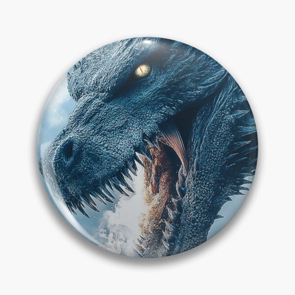 Item preview, Dragon Breathing Fire: Dark Fantasy, Winter Ice Dragons designed and sold by Fantasy Masterpiece.