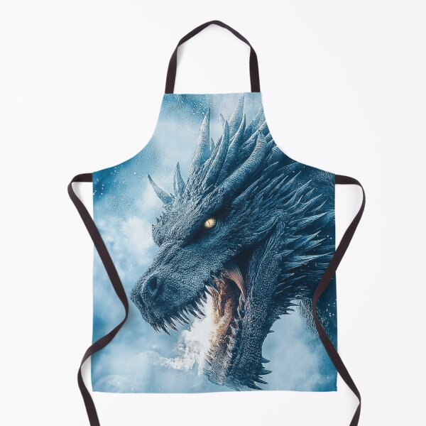 Item preview, Dragon Breathing Fire: Dark Fantasy, Winter Ice Dragons designed and sold by Fantasy Masterpiece.
